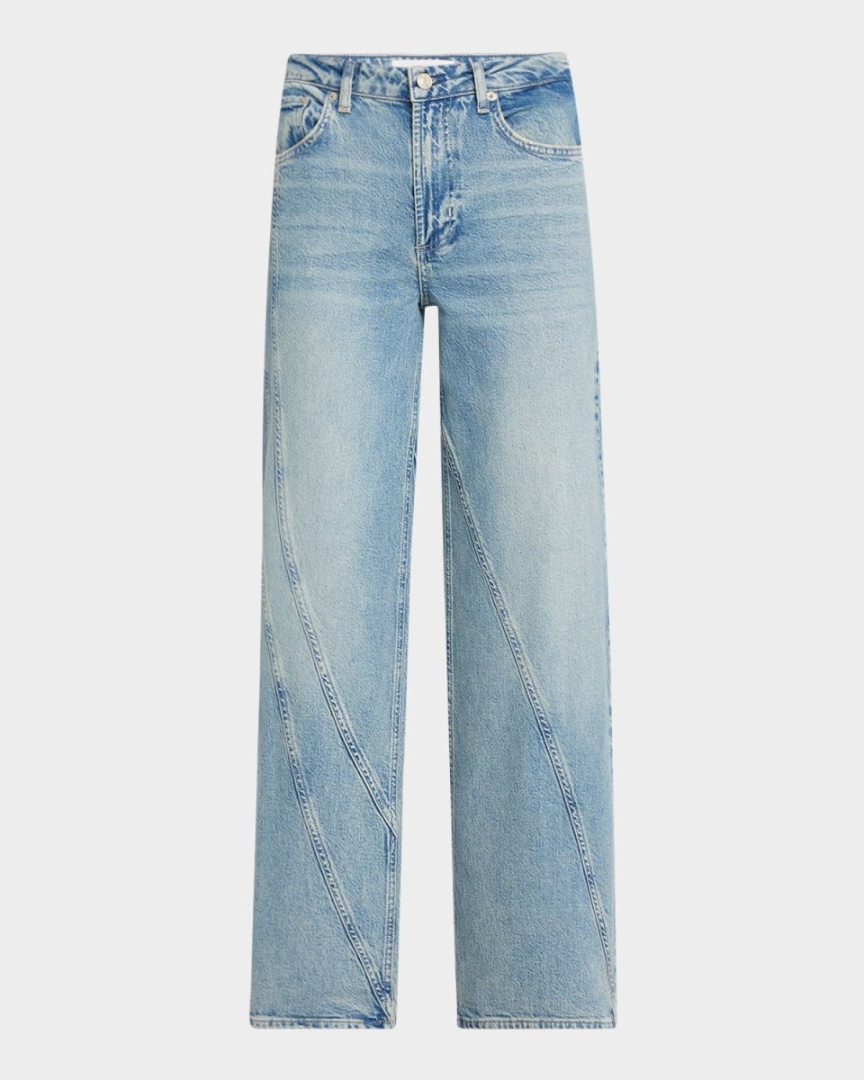 Getty Twist Seam Wide-Leg Jeans